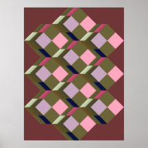 Op-Art (art géométrique optique) Affiche