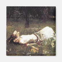 Ophélie - John William Waterhouse Aimants Pour Réfrigérateur