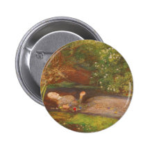 Ophélie par le Preraphaelite victorien vintage de  Badges