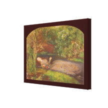 Ophélie par le Preraphaelite victorien vintage de  Toiles Tendues