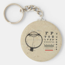 Ophtalmologue vintage porte-clef