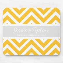 Or Chevron Mousepad | TBM Tapis De Souris