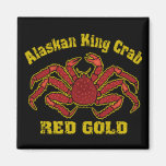 OR D'ALASKA DE ROUGE LIMULE MAGNETS POUR RÉFRIGÉRATEUR