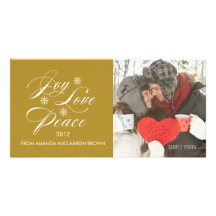 OR DE CARTE PHOTO DE VACANCES DE JOIE D'AMOUR DE P MODÈLE POUR PHOTOCARTE
