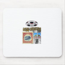 Or de collection de timbre tapis de souris