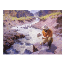 Or de cuisson, Wyoming par Leigh, cowboy vintage Cartes Postales