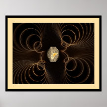 OR DE L'IMAGINAIRE 1 DE FRACTALE AFFICHE