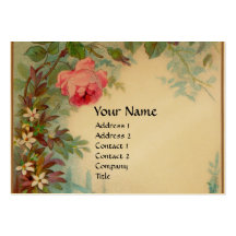 Or de rouge de GEMME de MONOGRAMME de ROSES et de  Cartes De Visite Professionnelles