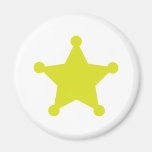 Or d'étoile de shérif magnets
