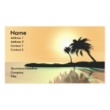 Or d'île - taille d'affaires carte de visite