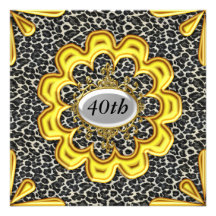 Or d'invitations de fête d'anniversaire d'or