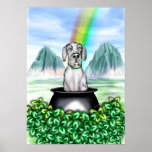 Or du pot O de great dane Merle UC Affiche