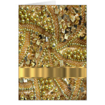 Or élégant bling cartes de vœux