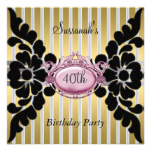 Or et invitation noire