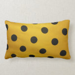 Or et point de polka noir oreillers american