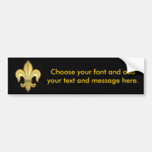 Or Fleur de lis Adhésif Pour Voiture