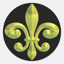 Or lisse de Fleur De Lis Original Adhésif