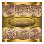 Or rose toutes les invitations de partie d'occasio