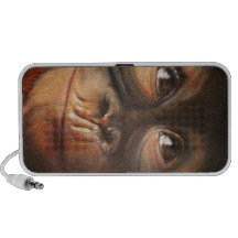 Orang-outan de sourire de peinture à l'huile de si haut-parleurs notebook