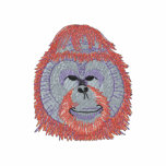 Orang-outan masculin sweat-shirt à capuche brodé