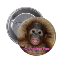 Orang-outan précieux de bébé badges avec agrafe