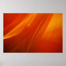Orange abstraite affiche