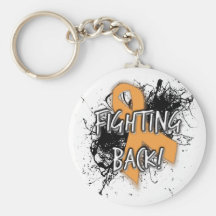 Orange combattant de retour le bouton ! porte-clés