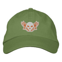 Orange de club de voie de zombi casquettes de baseball brodées