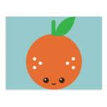 Orange de Kawaii Cartes Postales