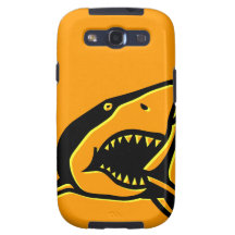 Orange de requin de Coque-Mate™ Étui Galaxy SIII
