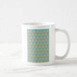 orange et bleu de motif de triangle mugs