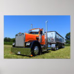 Orange et chrome posters