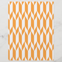 Orange et modèle graphique abstrait de blanc prospectus en couleur