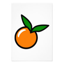 Orange Faire-part Personnalisés