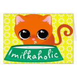 Orange Kitty de Milkaholic Carte De Vœux
