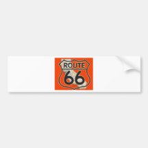 Orange la Californie de l'itinéraire 66 Adhésif Pour Voiture