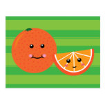 Orange mignonne cartes postales