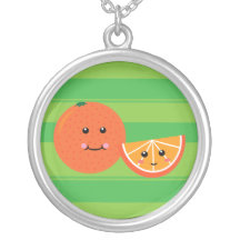 Orange mignonne collier