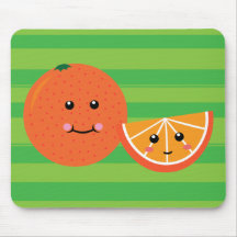 Orange mignonne tapis de souris