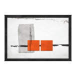 Orange moderne minimaliste de Windows et gris rigi Impressions Sur Toile