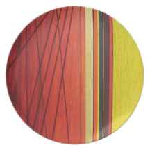 Orange rouge de plat assiette