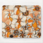 OrangeFlowers Tapis De Souris