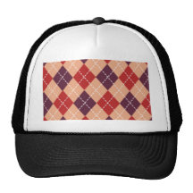 Oranges à motifs de losanges casquette