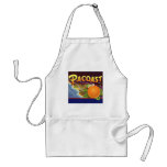 Oranges de Pacoast, art vintage d'étiquette de cai Tablier