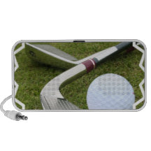Orateurs jouants au golf haut-parleurs ordinateur portable