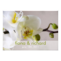 Orchidée blanche • Faire-part de mariage
