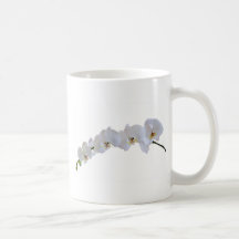 Orchidée blanche tasse