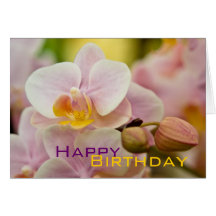 Orchidée • Carte d'anniversaire