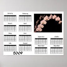 Orchidée de Phalaenopsis - calendrier 2009 Posters