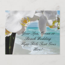 Orchidée de plage d'Aqua Prospectus Personnalisés